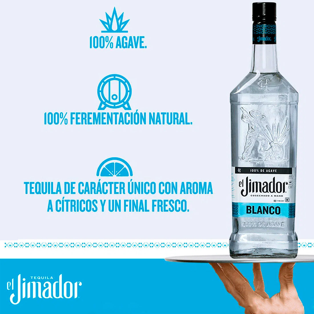 TEQUILA EL JIMADOR BLANCO 700 ML