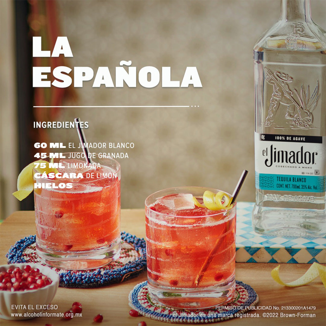 TEQUILA EL JIMADOR BLANCO 700 ML