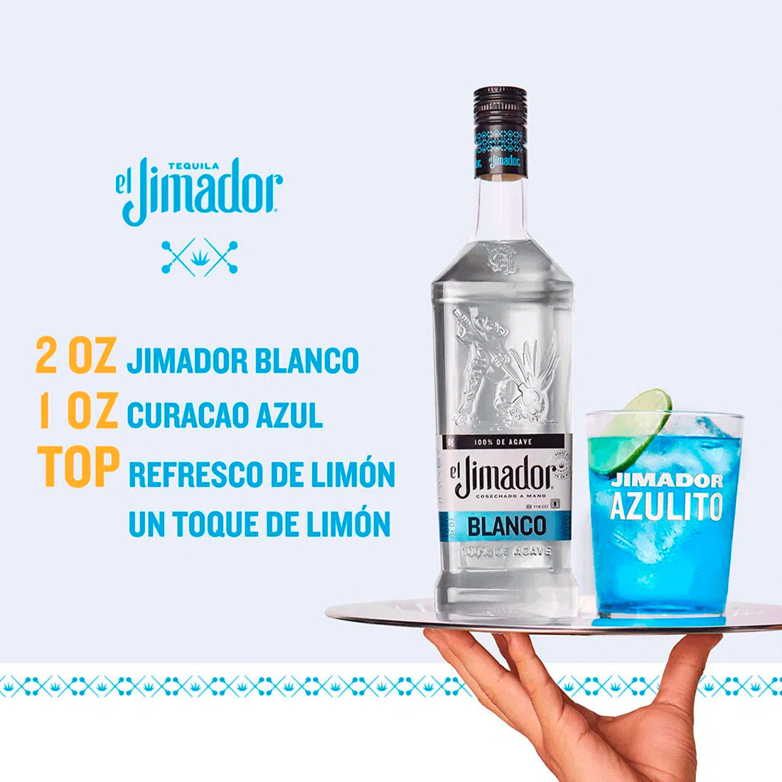 TEQUILA EL JIMADOR BLANCO 700 ML
