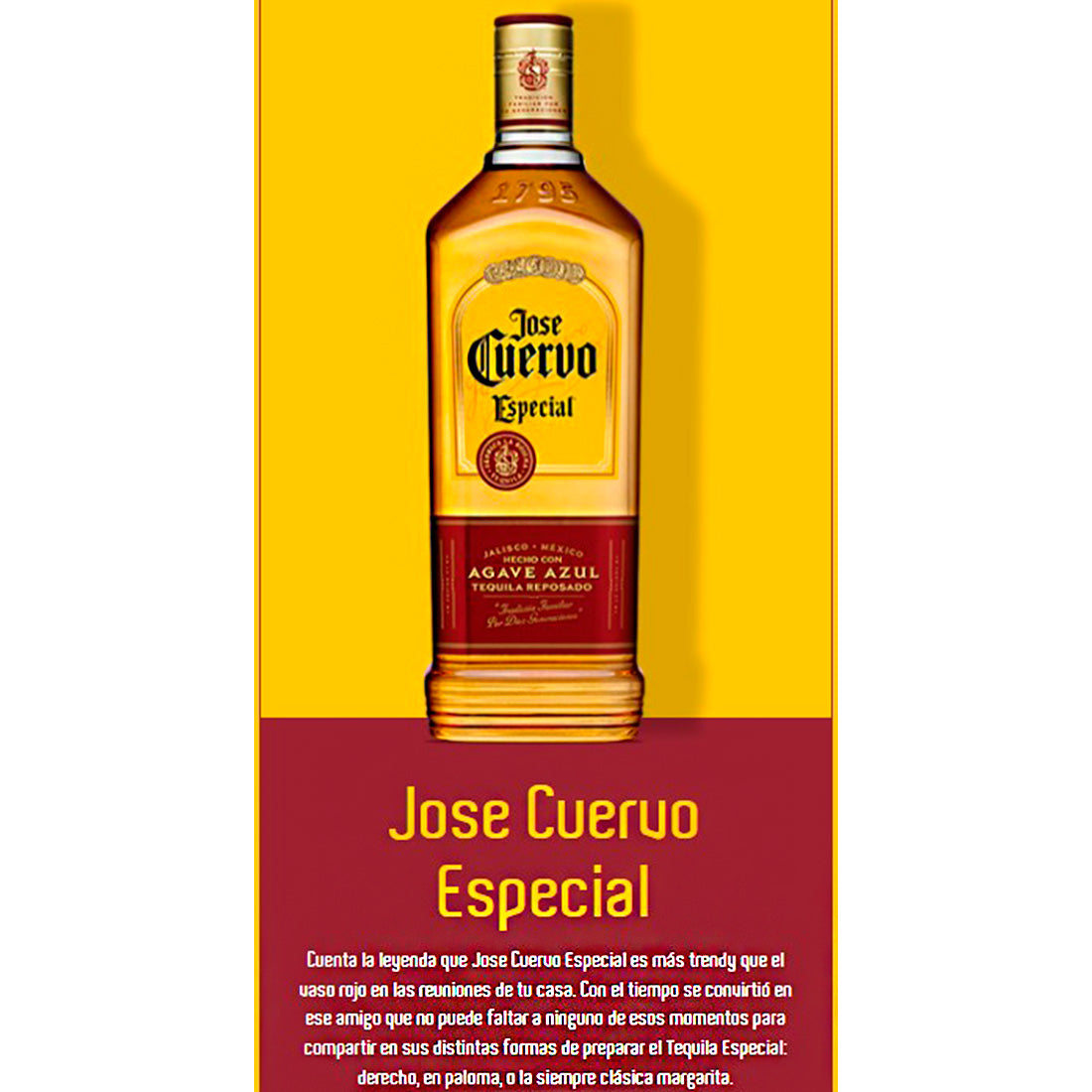 TEQUILA JOSÉ CUERVO ESPECIAL REPOSADO 990ml