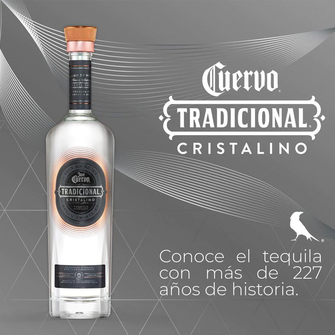 TEQUILA JOSE CUERVO TRADICIONAL CRISTALINO 750 ml