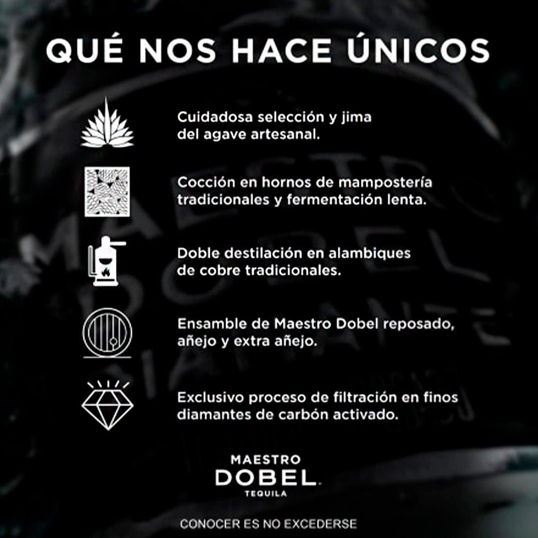 TEQUILA MAESTRO TEQUILERO DOBEL DIAMANTE 700 ML