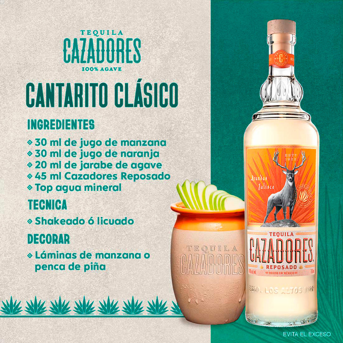 TEQUILA CAZADORES REPOSADO 700 ml
