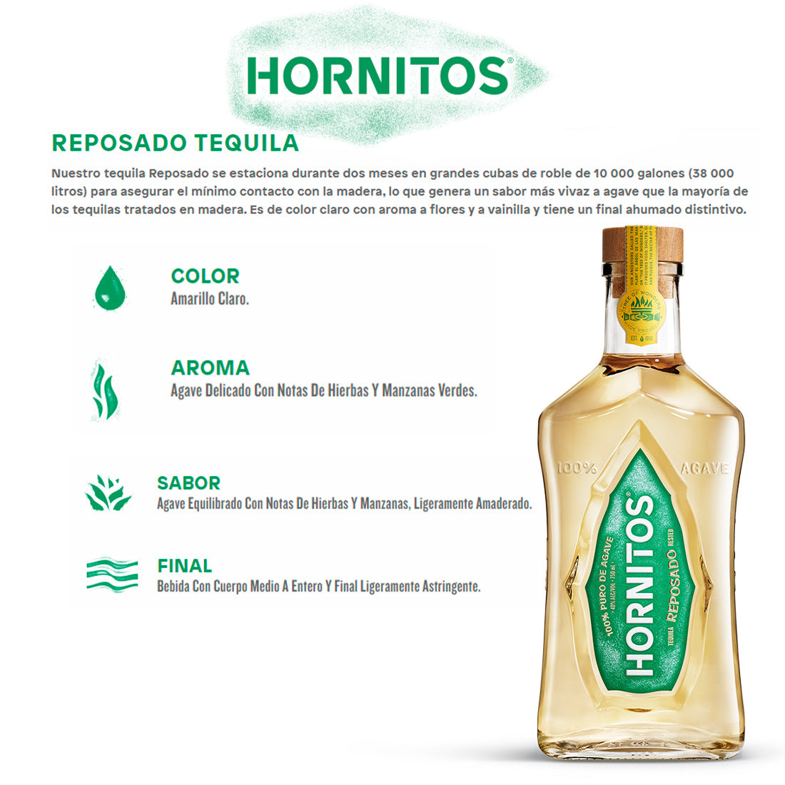 TEQUILA SAUZA HORNITOS REPOSADO 700 ML