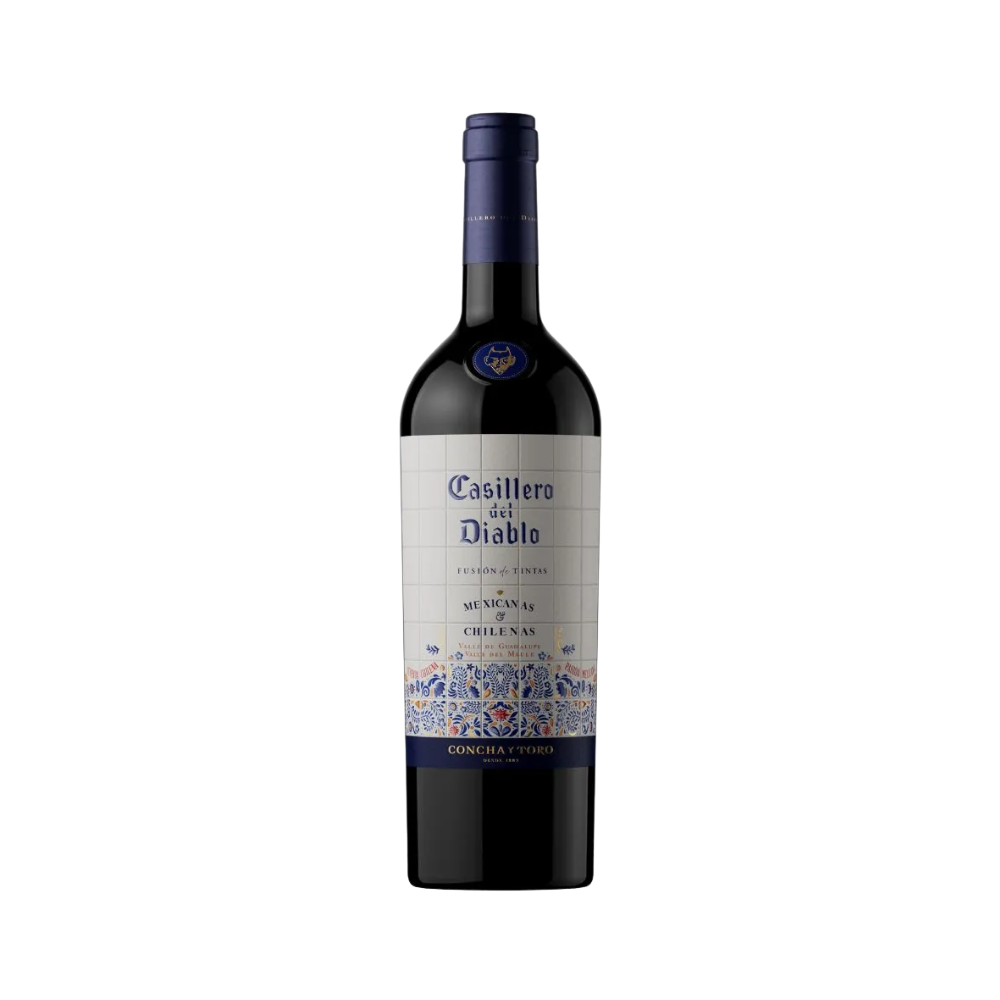 VINO TINTO CONCHA Y TORO CASILLERO DEL DIABLO FUSIÓN DE TINTAS 700 ML