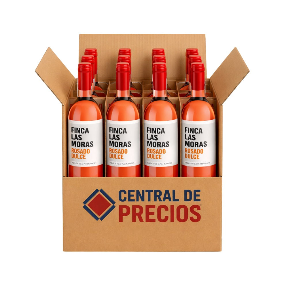 VINO ROSADO LAS MORAS ROSADO DULCE 750 ML (12 PIEZAS)