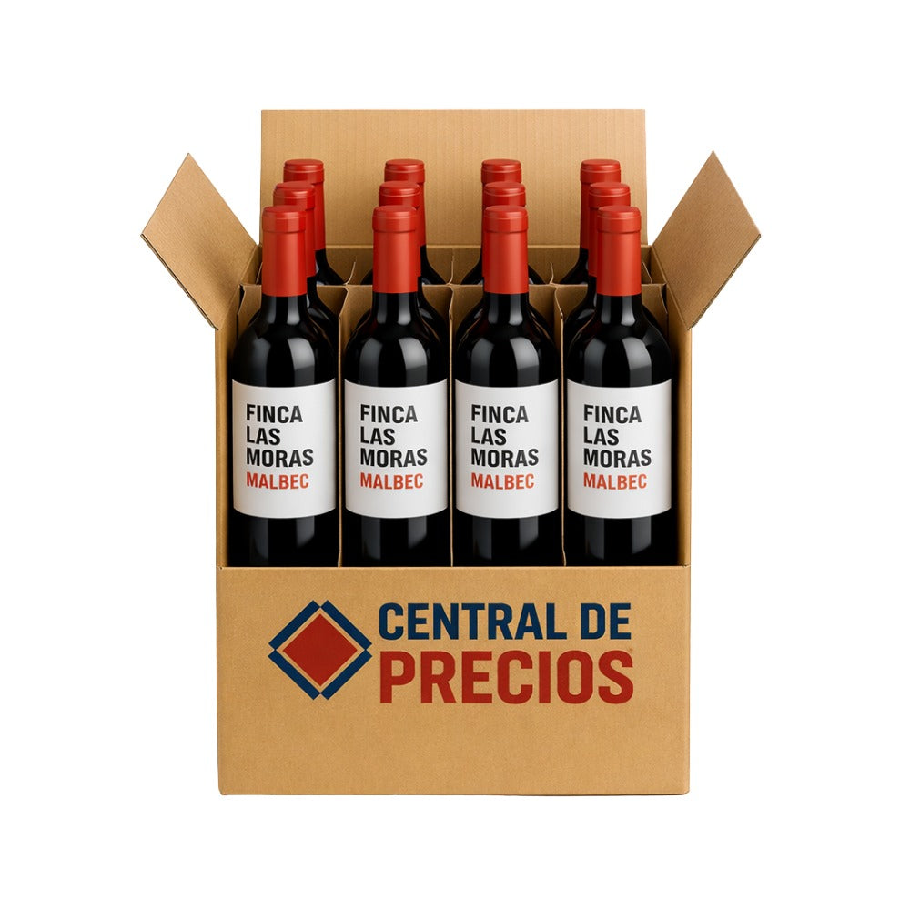 VINO TINTO LAS MORAS MALBEC 750 ML (12 PIEZAS)