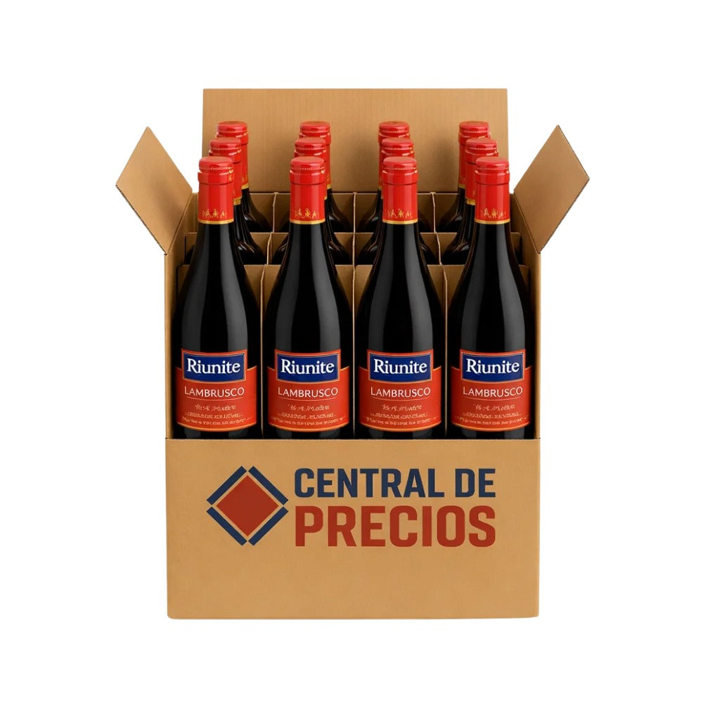 VINO TINTO RIUNITE LAMBRUSCO 750 ML (12 PIEZAS)