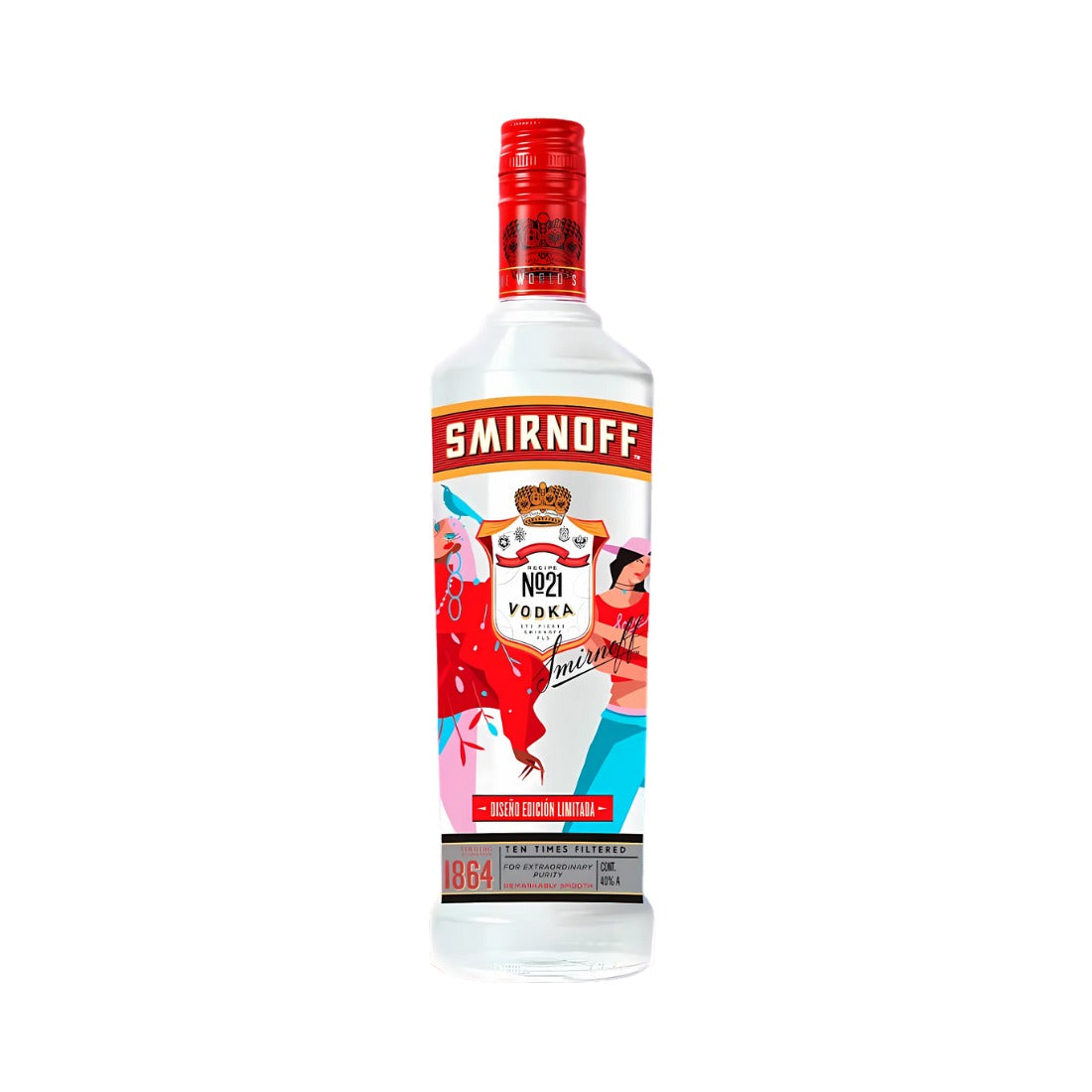 VODKA SMIRNOFF PRIDE 1000 ML EDICIÓN ESPECIAL (3 PIEZAS)