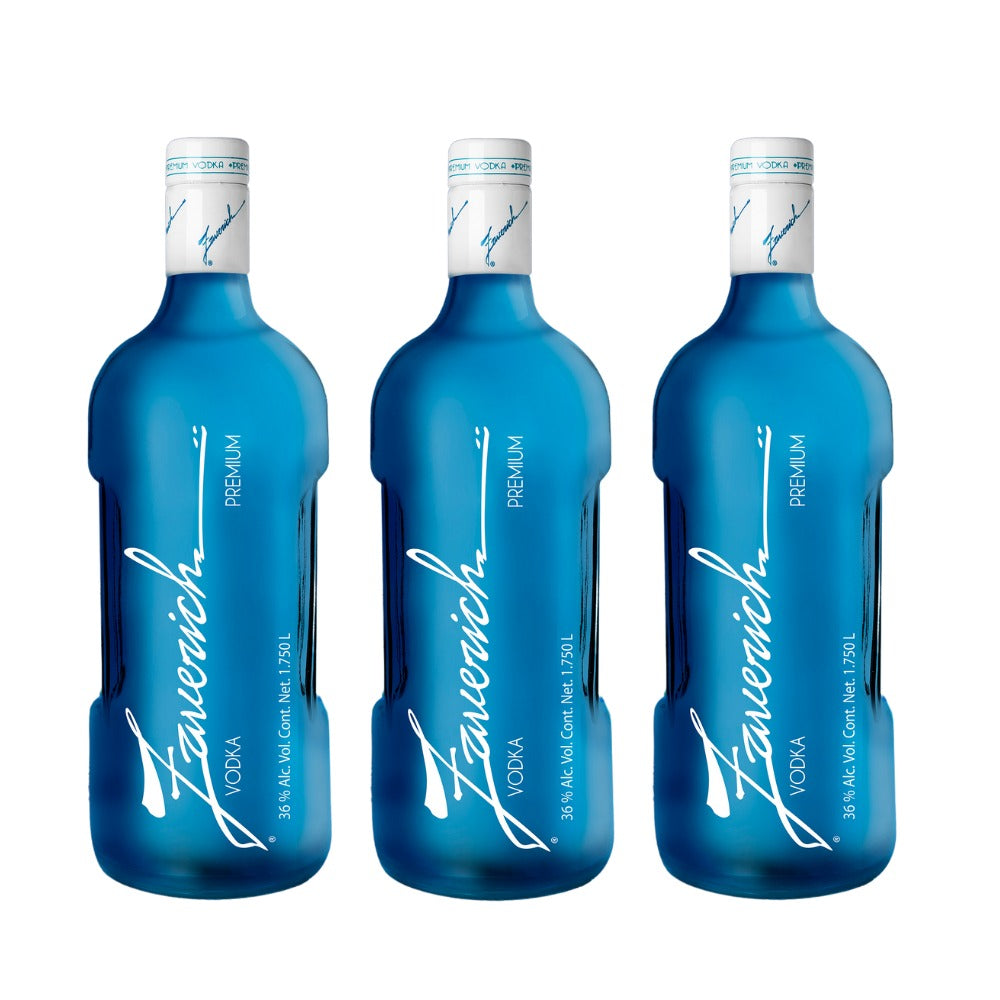 VODKA ZAVERICH PREMIUM 1750 ML (3 PIEZAS)