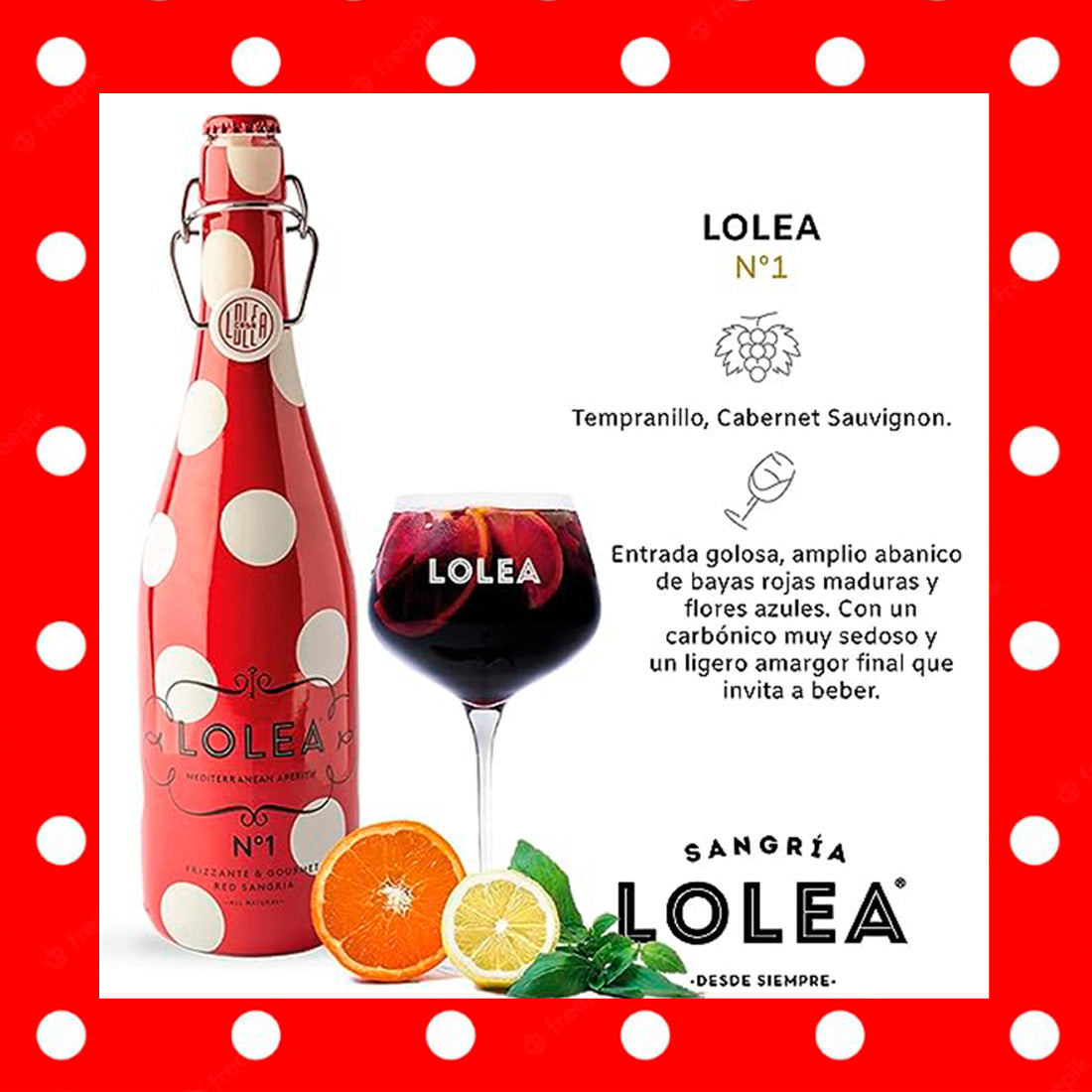 VINO TINTO ZAMORA SANGRIA LOLEA NO° 1 750 ml