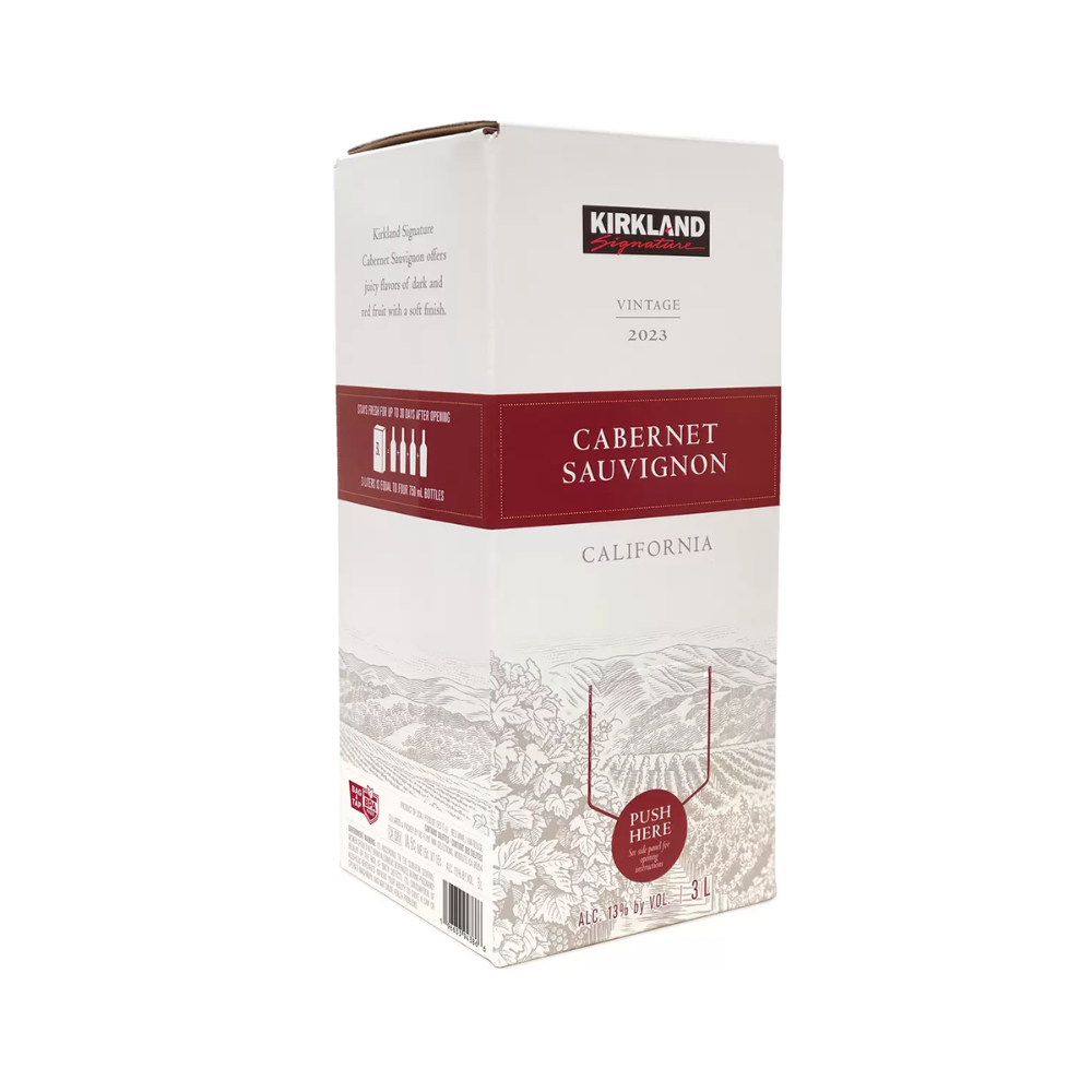 VINO TINTO KIRKLAND SIGNATURE CABERNET SAUVIGNON 3000 ML