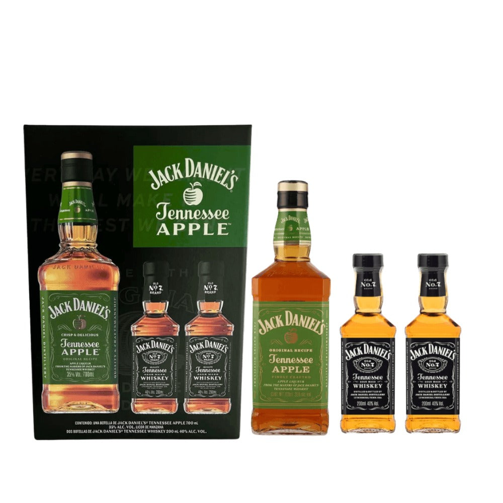 WHISKEY JACK DANIELS APPLE 700 ML+2 BOT JACK DANIELS 200 ML