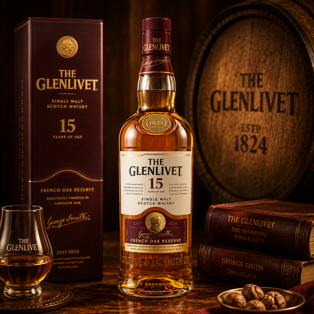 WHISKY THE GLENLIVET 15 AÑOS 750 ML