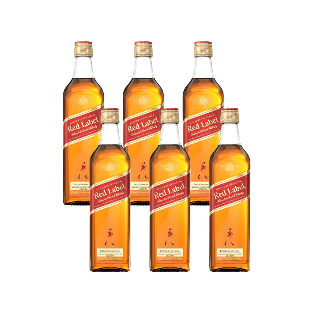 WHISKY J.W. RED LABEL 200 ML (6 PIEZAS)