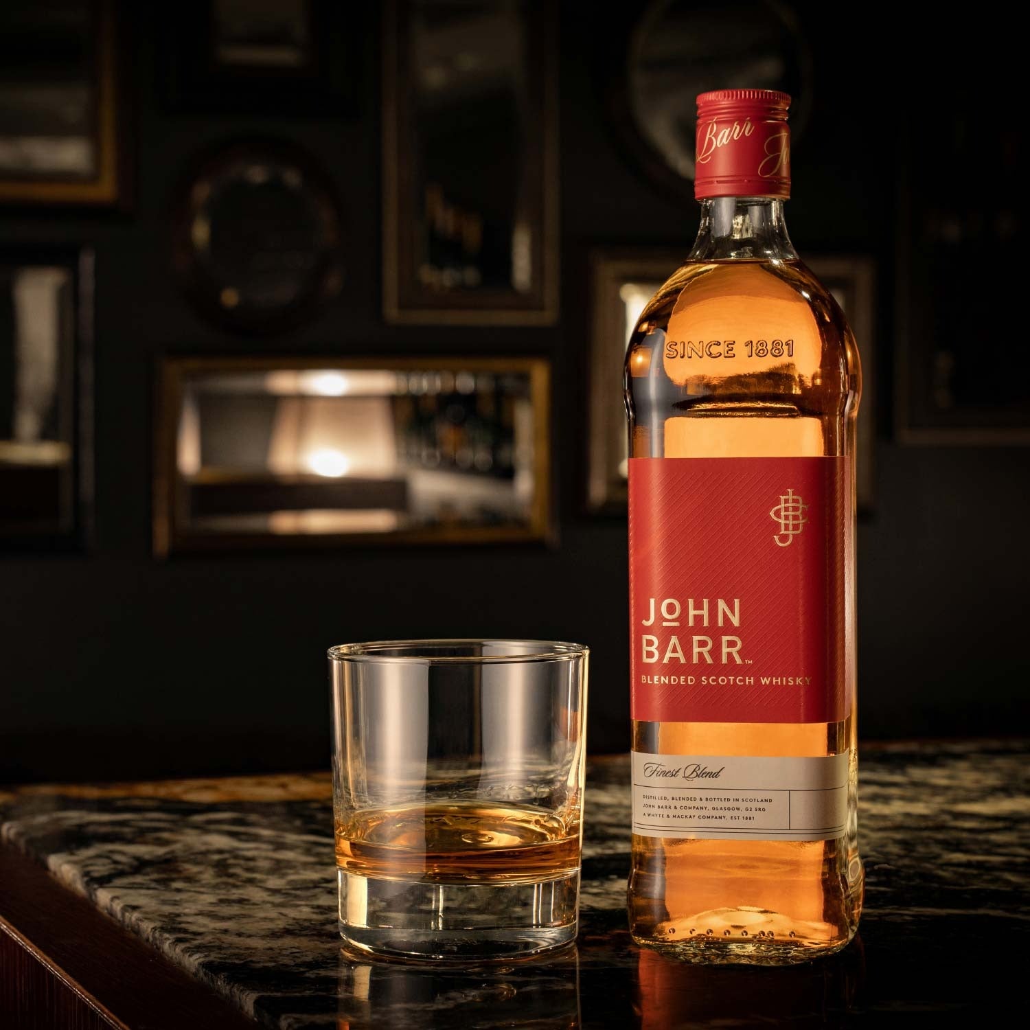 WHISKY JOHN BARR FINEST RED 750 ML