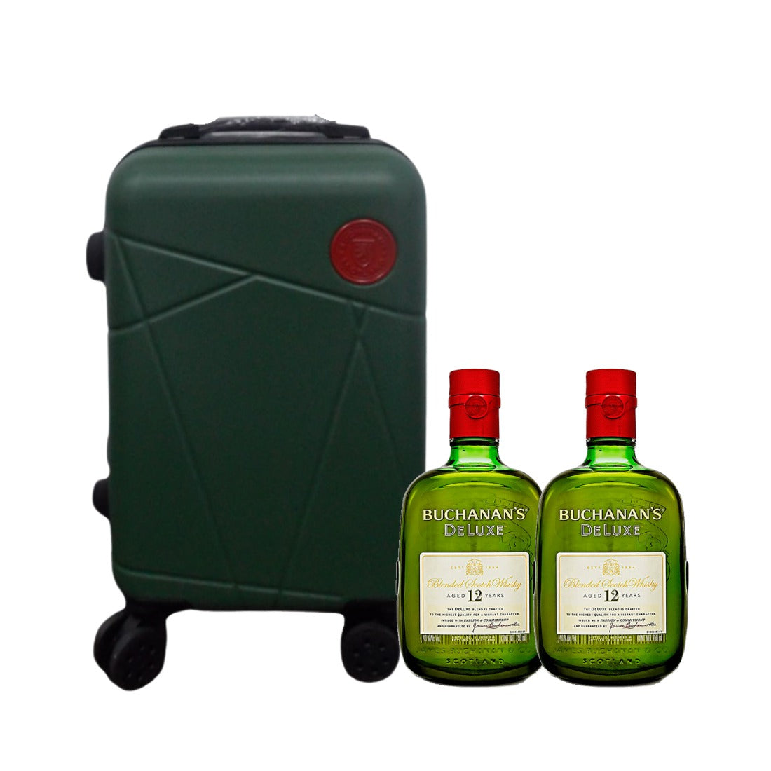 MALETA BUCHANAN´S DELUXE + DOS BOTELLAS BUCHANAN´S 12 DE REGALO