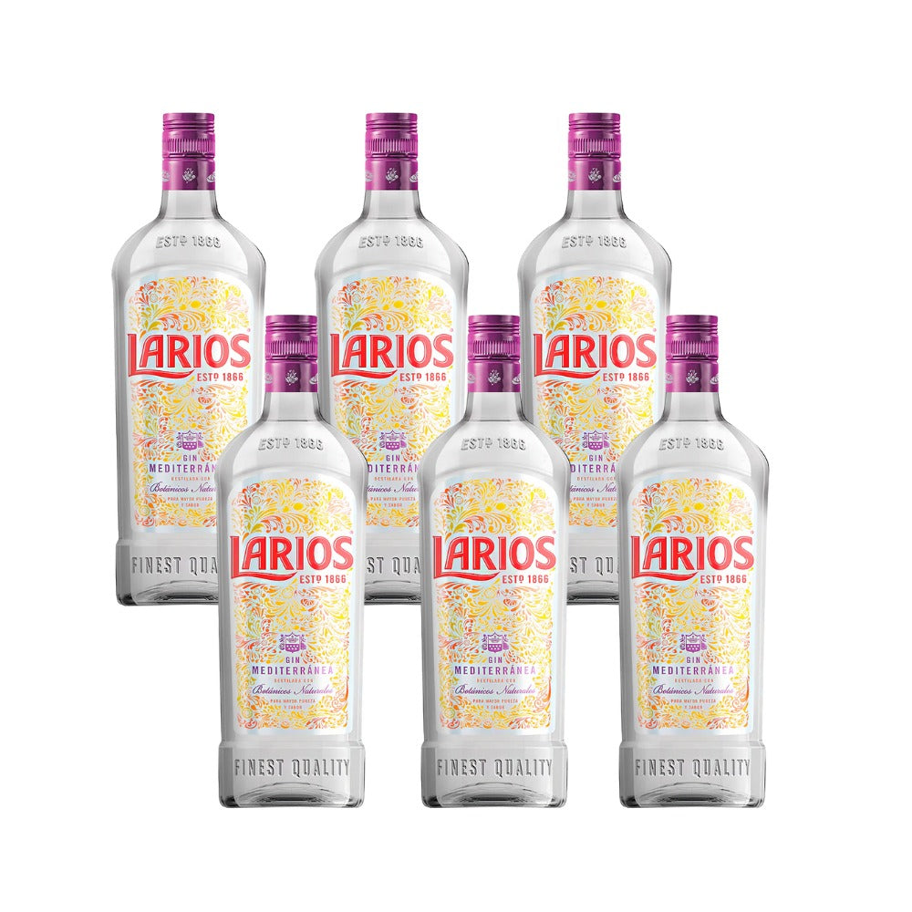 GINEBRA LARIOS 700 ML (CAJA 6 PIEZAS)