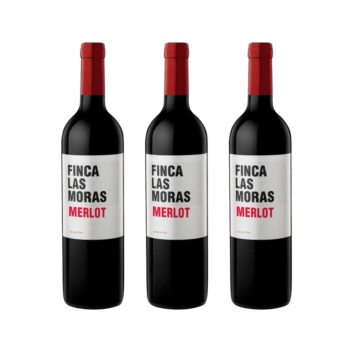 VINO TINTO LAS MORAS MERLOT 750 ml (3 PIEZAS)