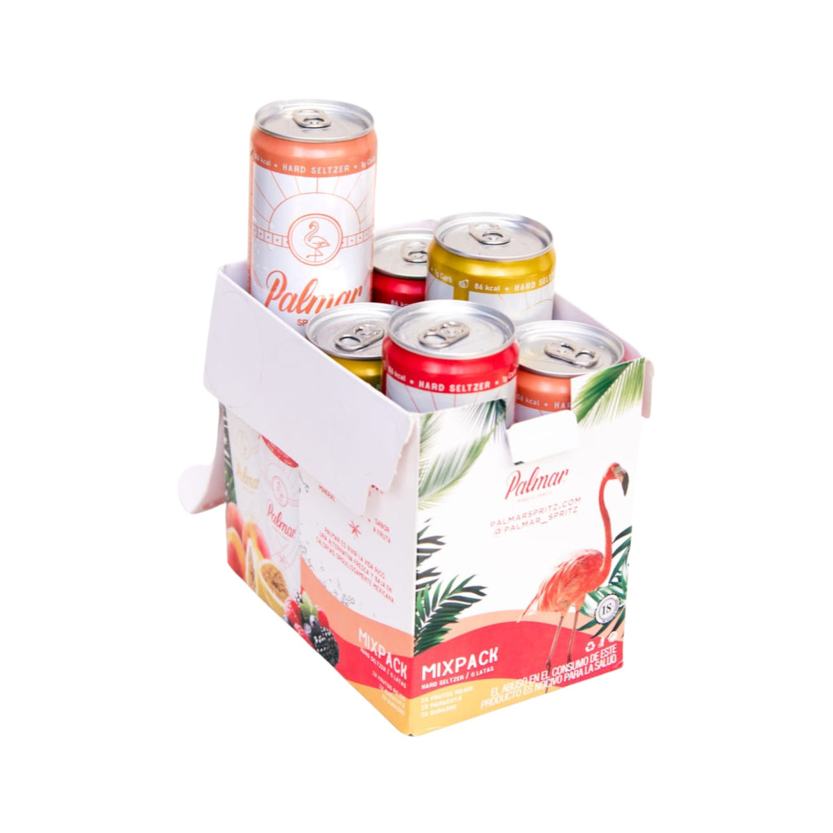 GINEBRA PALMAR ROSAS Y FRUTOS ROJOS 750 ML (GORRA Y 6 LATAS DE REGALO)