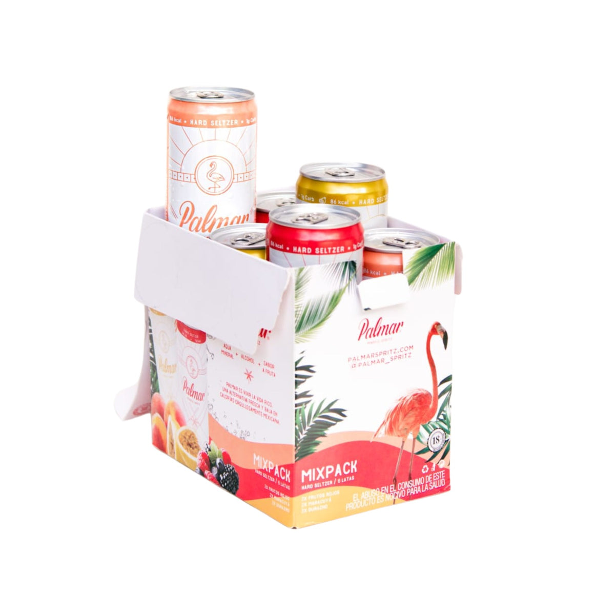 GINEBRA PALMAR ROSAS Y FRUTOS ROJOS 750 ML (GORRA Y 6 LATAS DE REGALO)