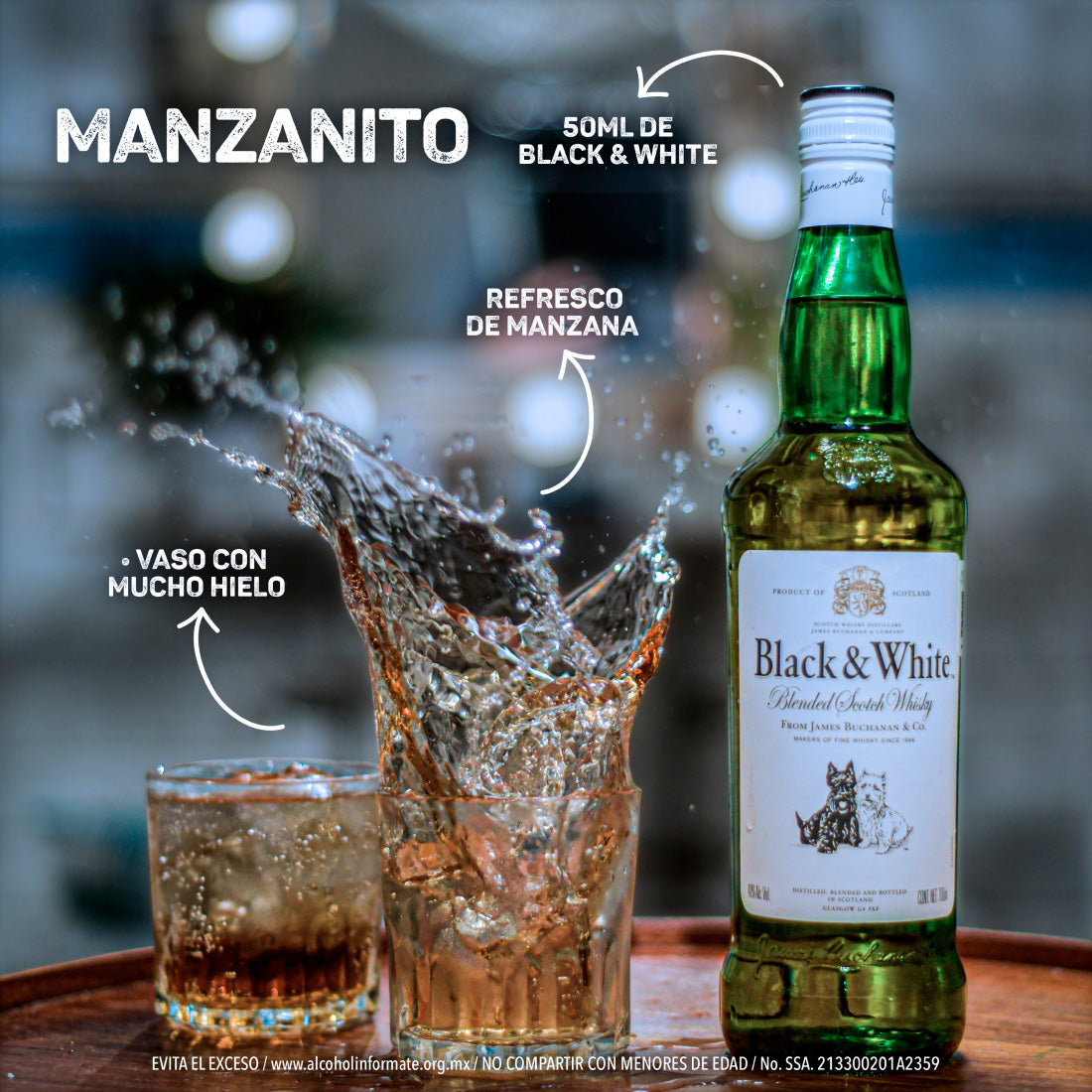 WHISKY BLACK AND WHITE 700 ml