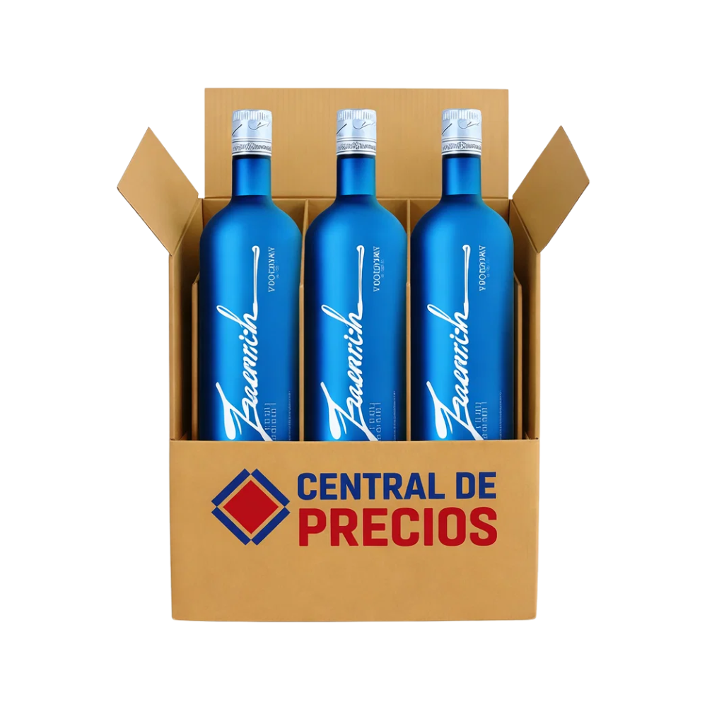 VODKA ZAVERICH PREMIUM 1000 ML (3 PIEZAS)