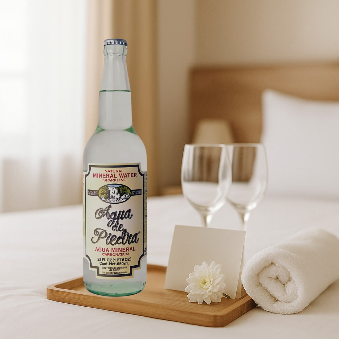 AGUA DE PIEDRA CON GAS 650 ML (CAJA 12 PIEZAS)