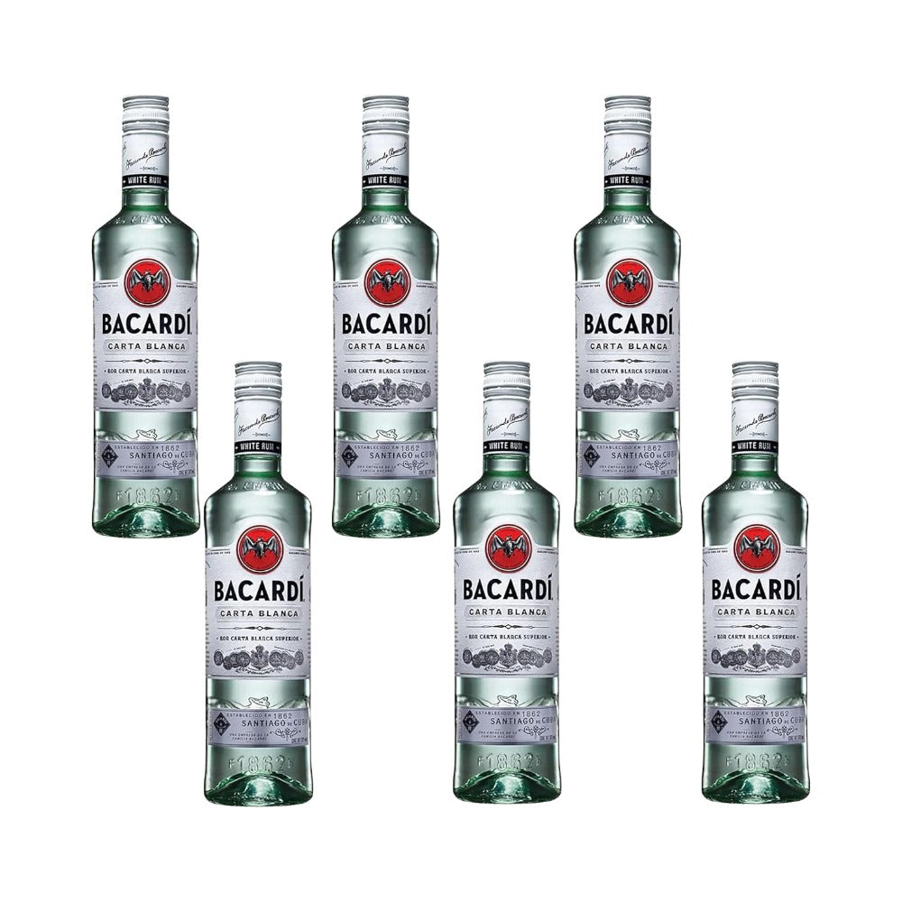 PACK RON BACARDI BLANCO 375 ML (6 BOTELLAS)