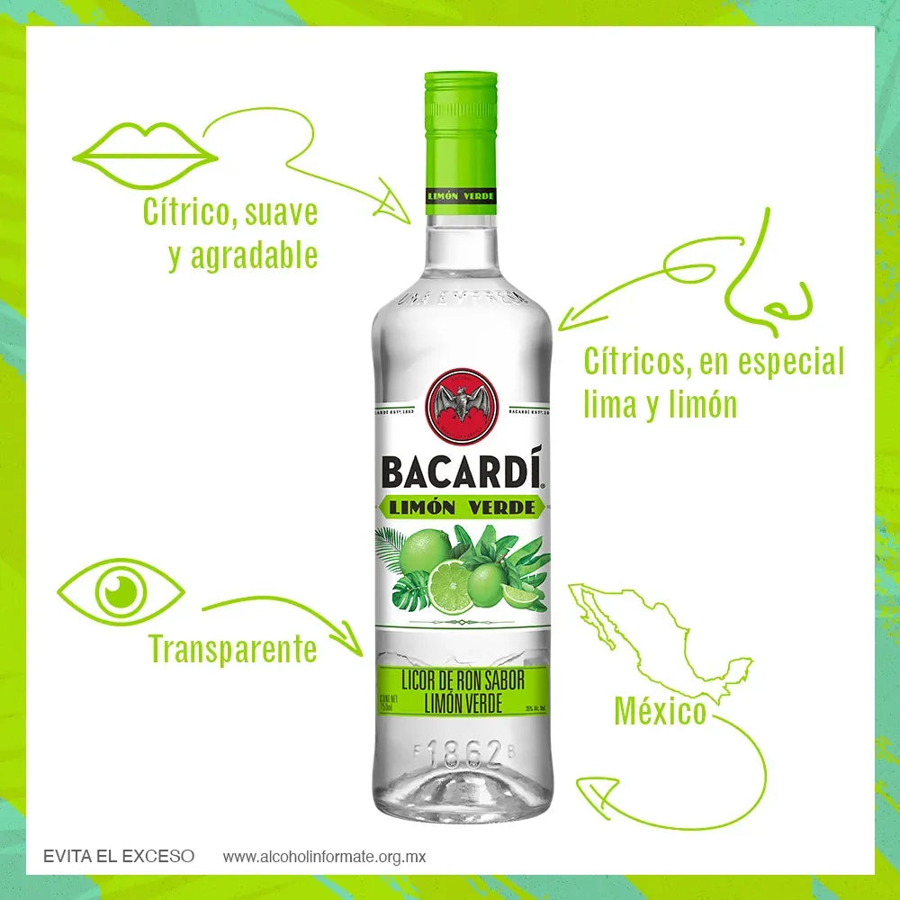 RON BACARDI LIMON VERDE 750 ML