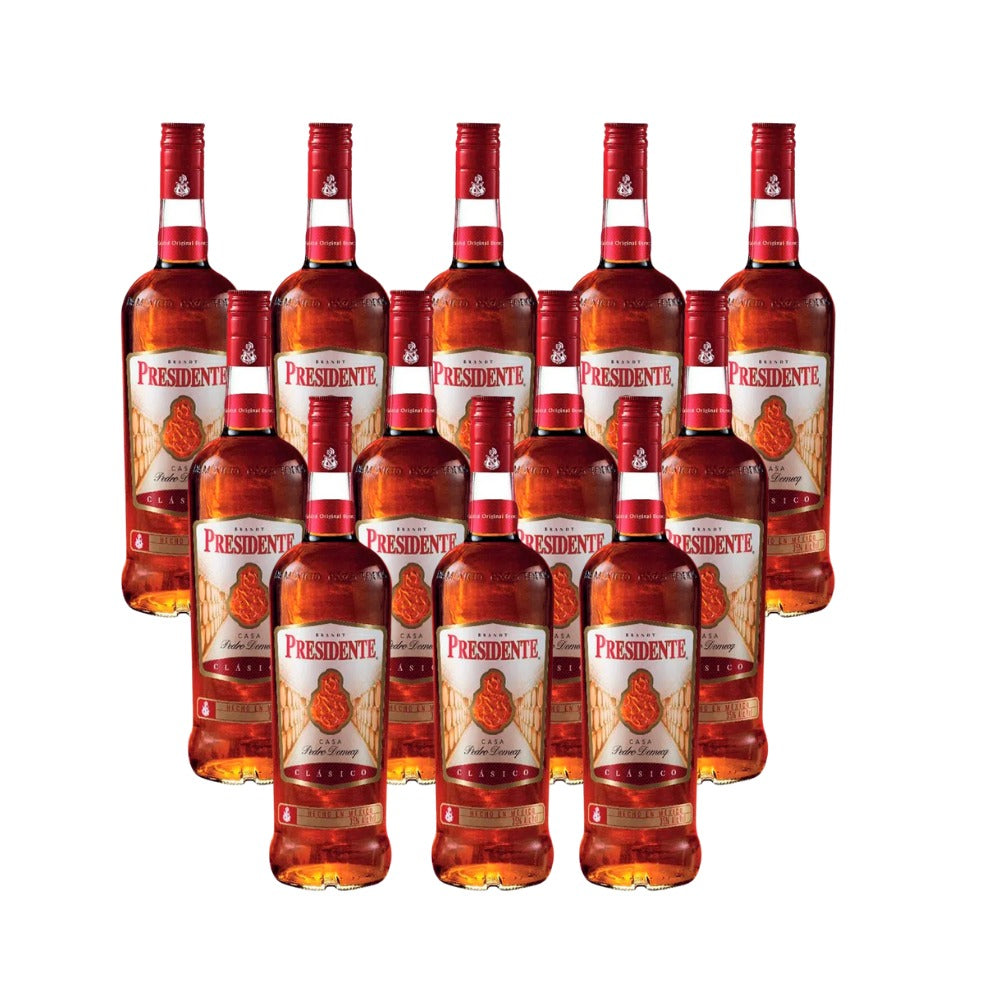 BRANDY PRESIDENTE CLASICO 700 ML (12 PIEZAS)