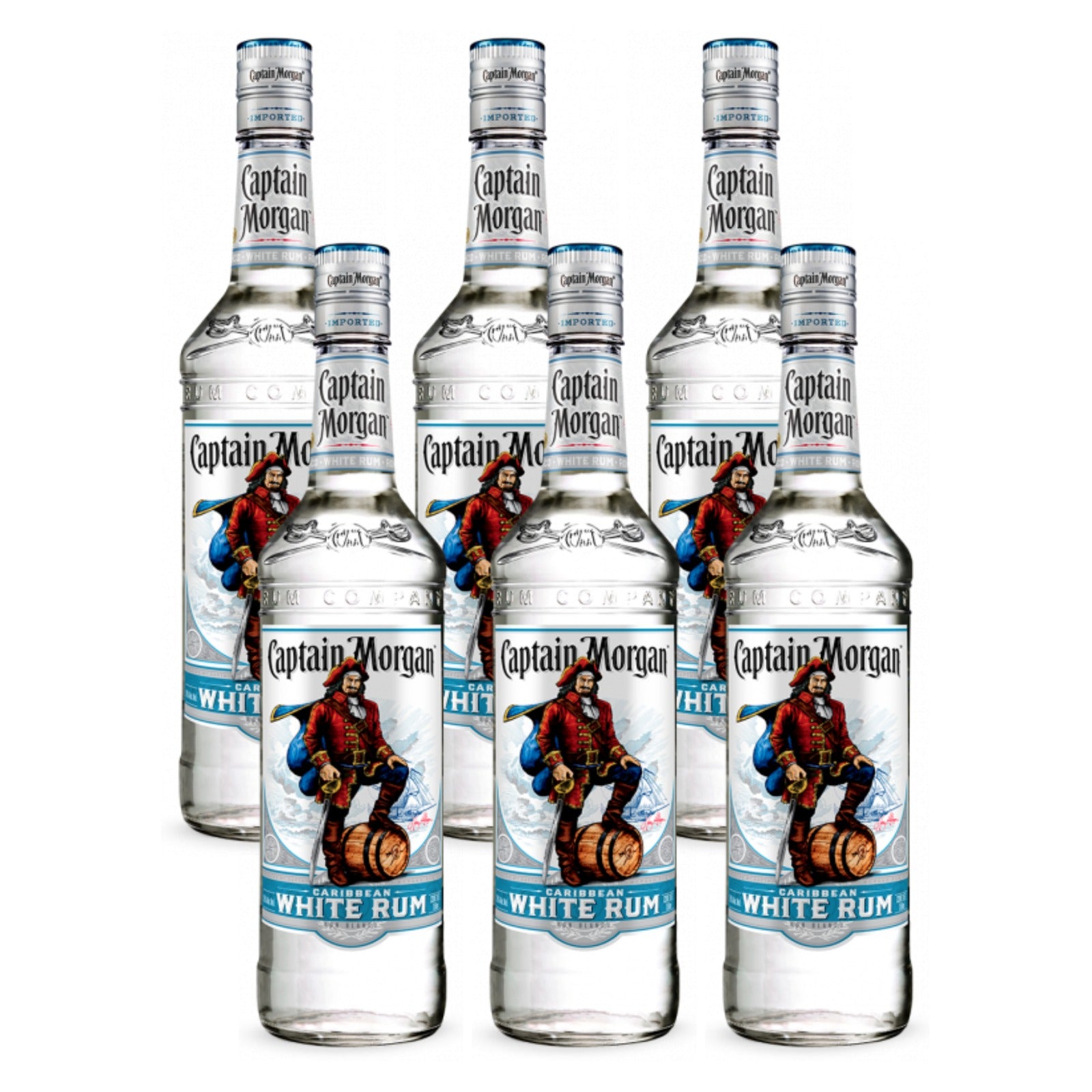RON CAPTAIN MORGAN WHITE 700 ml (6 PIEZAS)