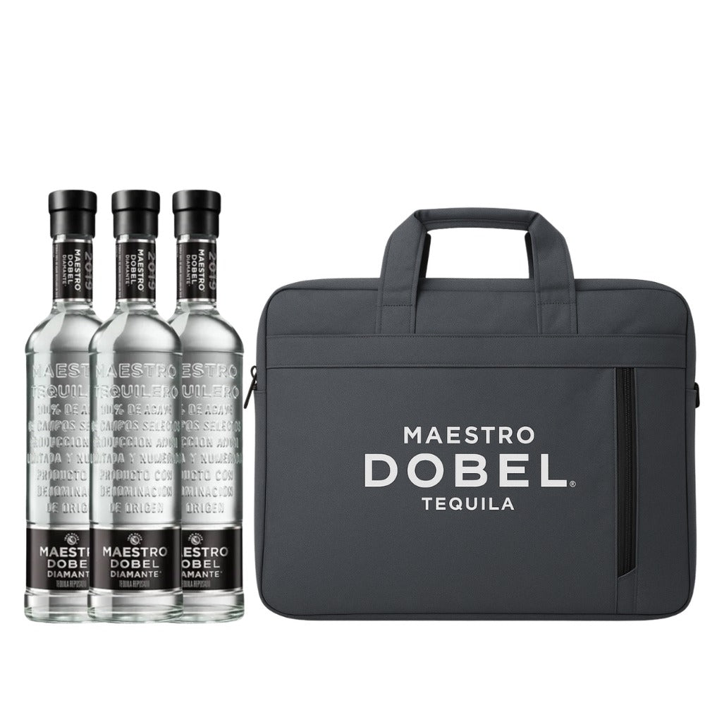 TEQUILA MAESTRO DOBEL DIAMANTE 700 ML (3 PIEZAS) + MALETÍN DE REGALO