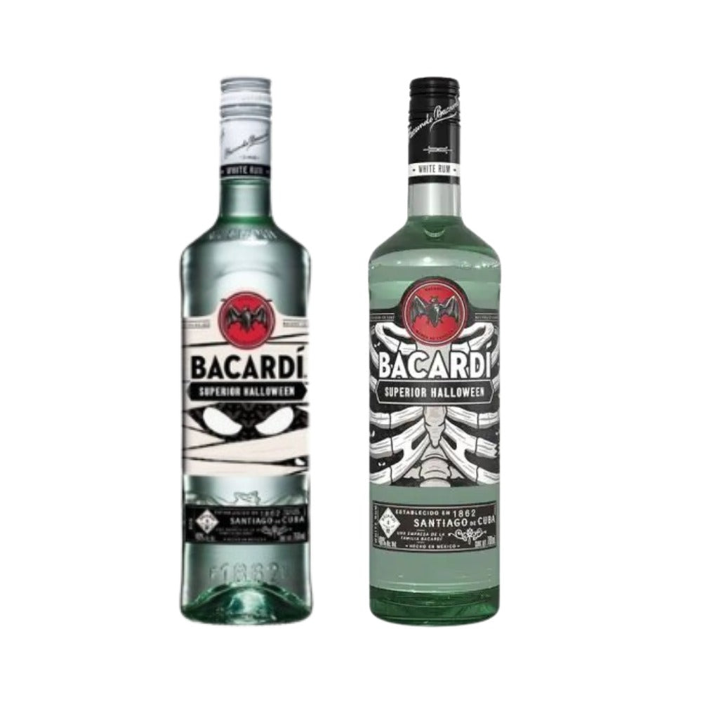 RON BACARDI BLANCO EDICIÓN HALLOWEEN DÚO (DOS PIEZAS)