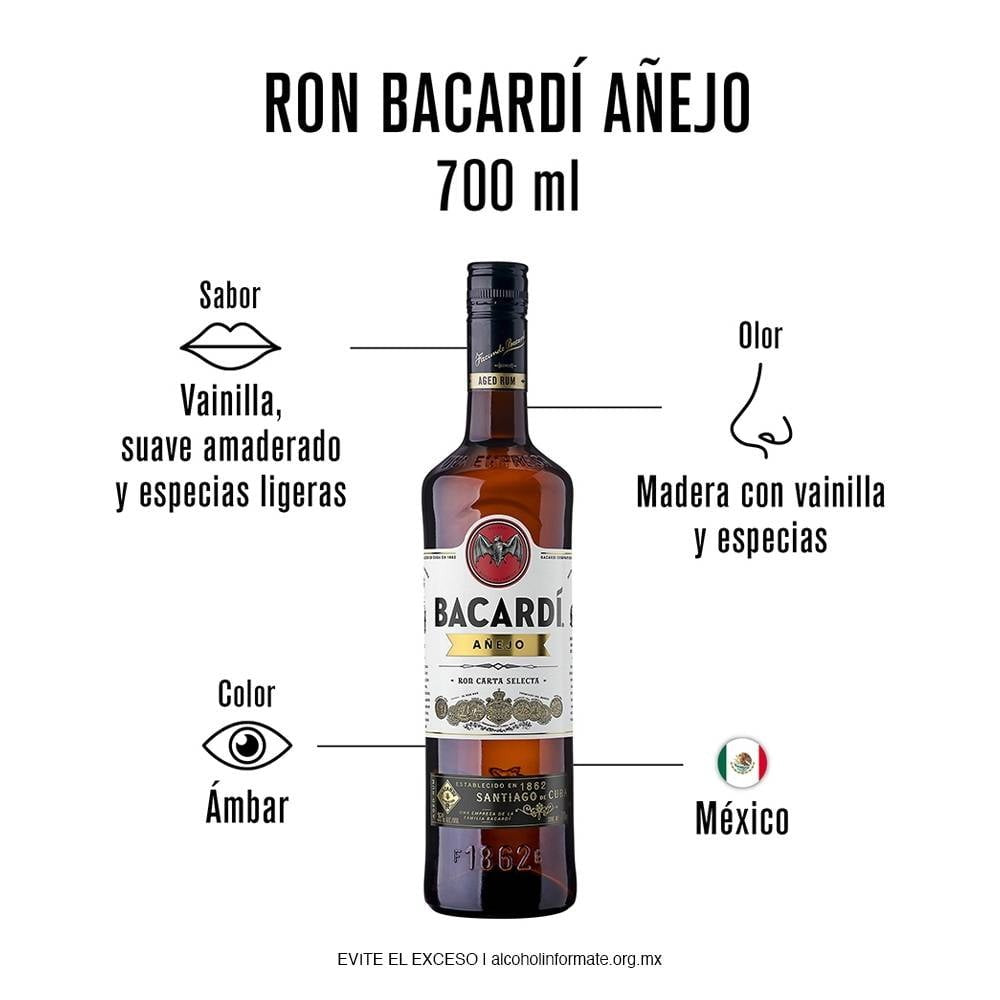 RON BACARDÍ AÑEJO 700 ml