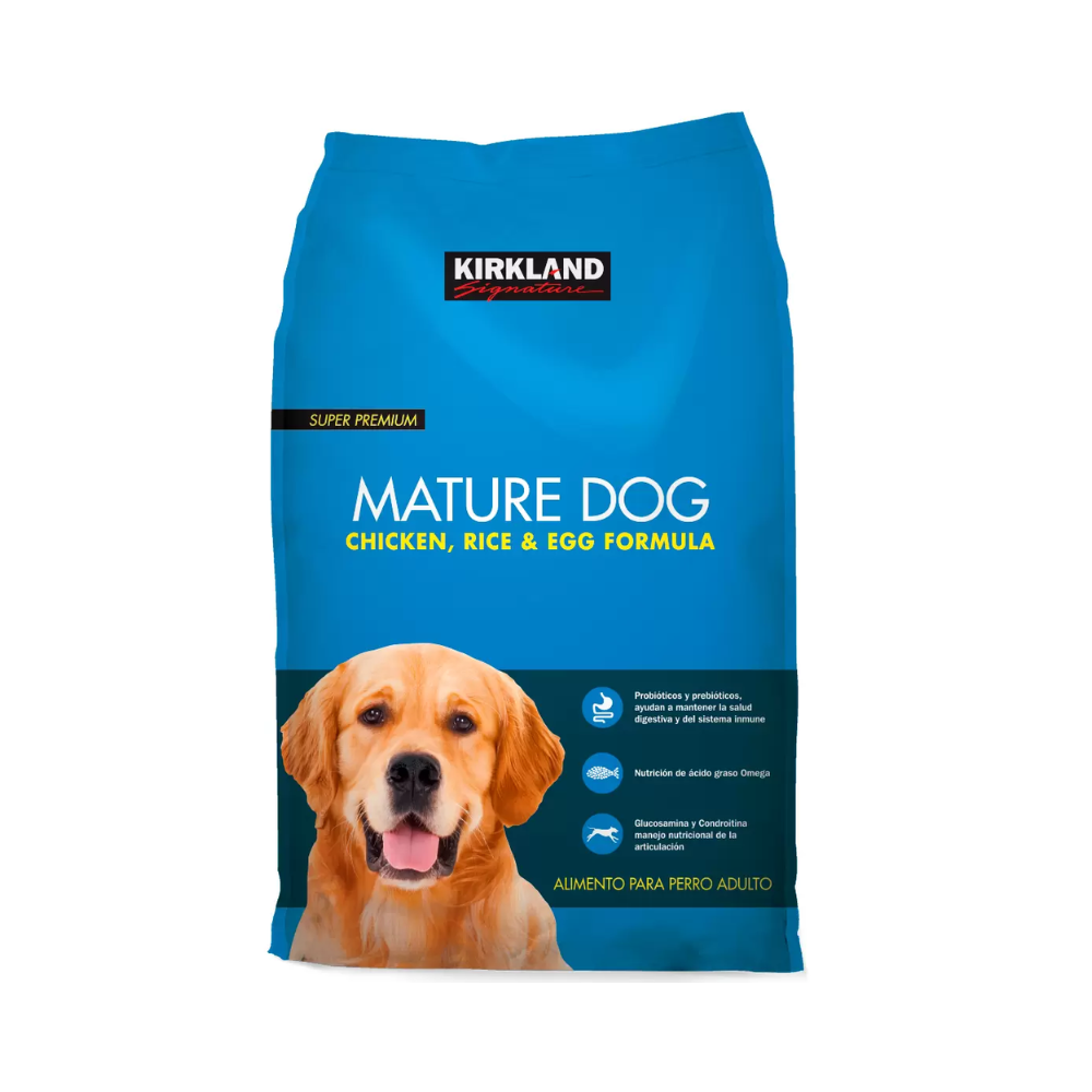 ALIMENTO PARA PERRO ADULTO KIRKLAND SIGNATURE SABOR POLLO, ARROZ Y HUEVO 18.1 KG
