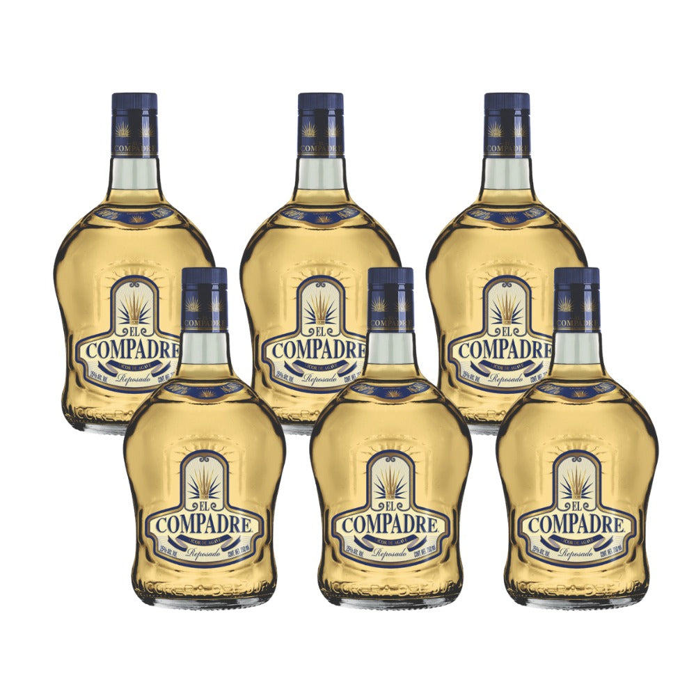 LICOR DE AGAVE EL COMPADRE REPOSADO 175O ML (6 PIEZAS)