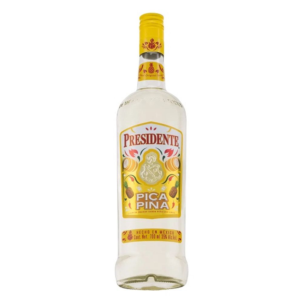 BRANDY PRESIDENTE PICA PIÑA 700 ML (12 PIEZAS)