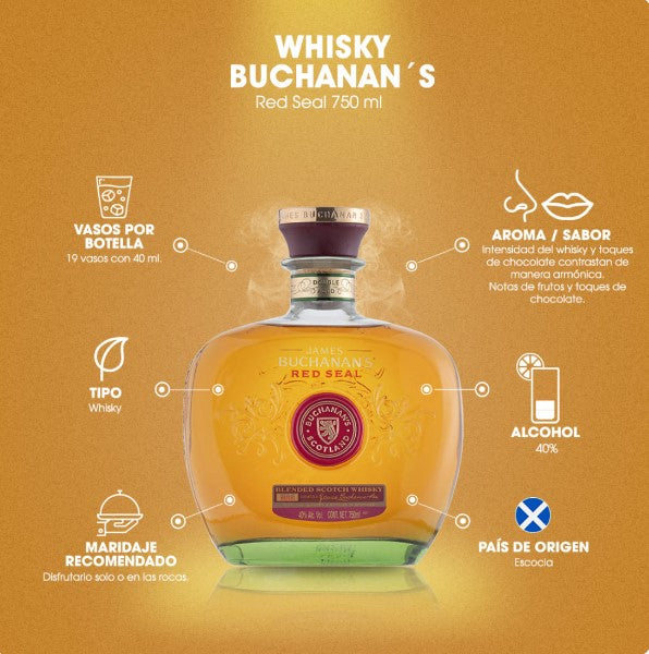 WHISKY BUCHANAN´S RED SEAL 750 ml
