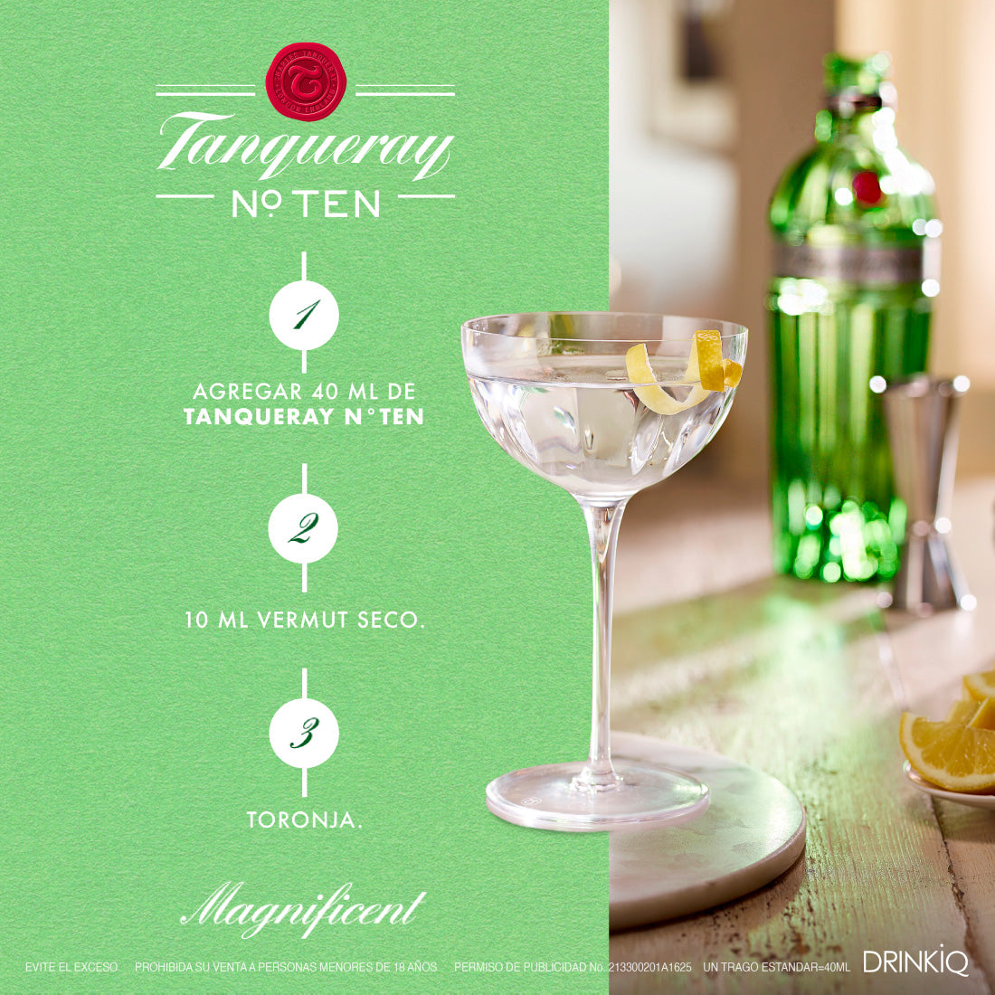 GINEBRA TANQUERAY TEN 750 ML