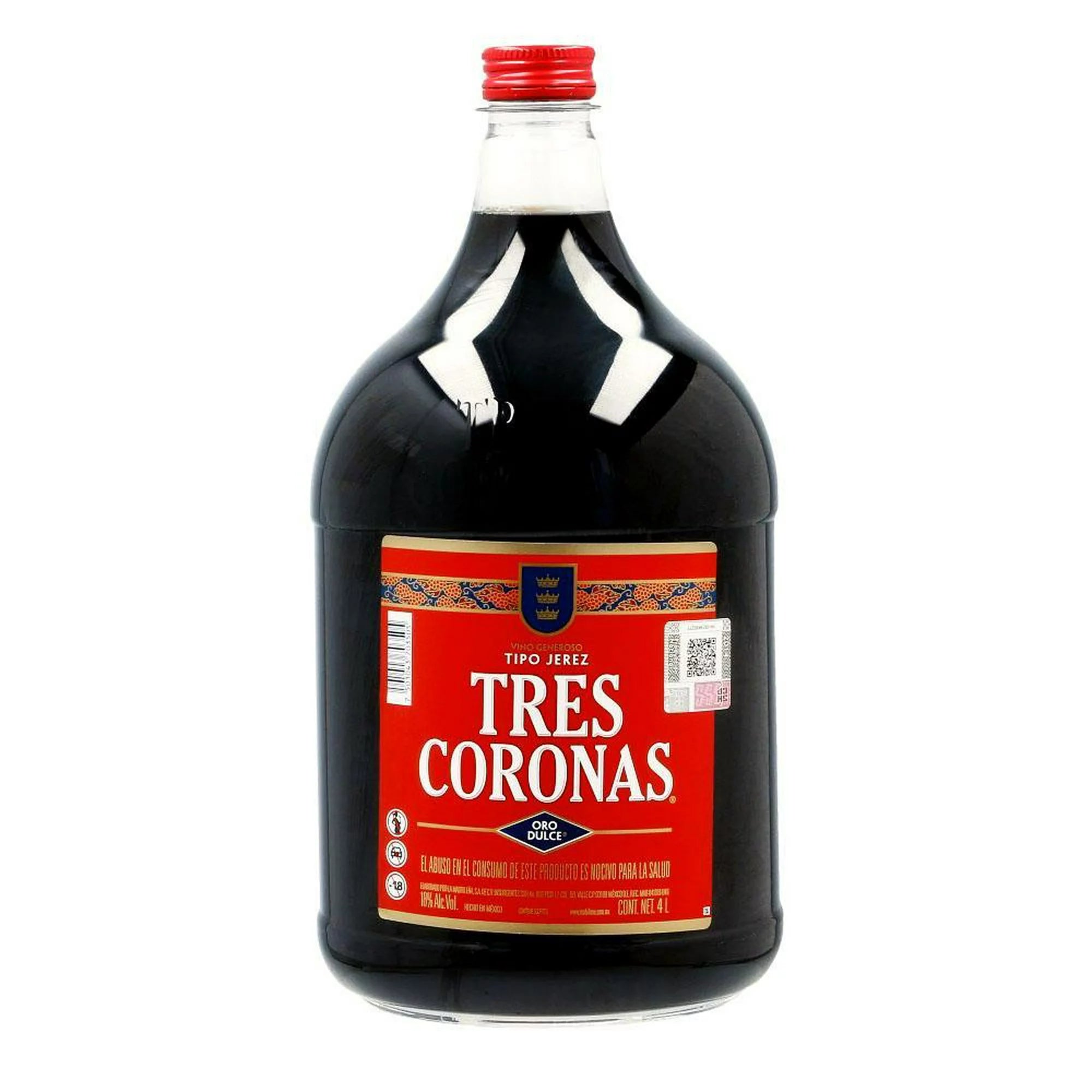 JEREZ TRES CORONAS VINO GENEROSO TRADICIONAL 4000 ml