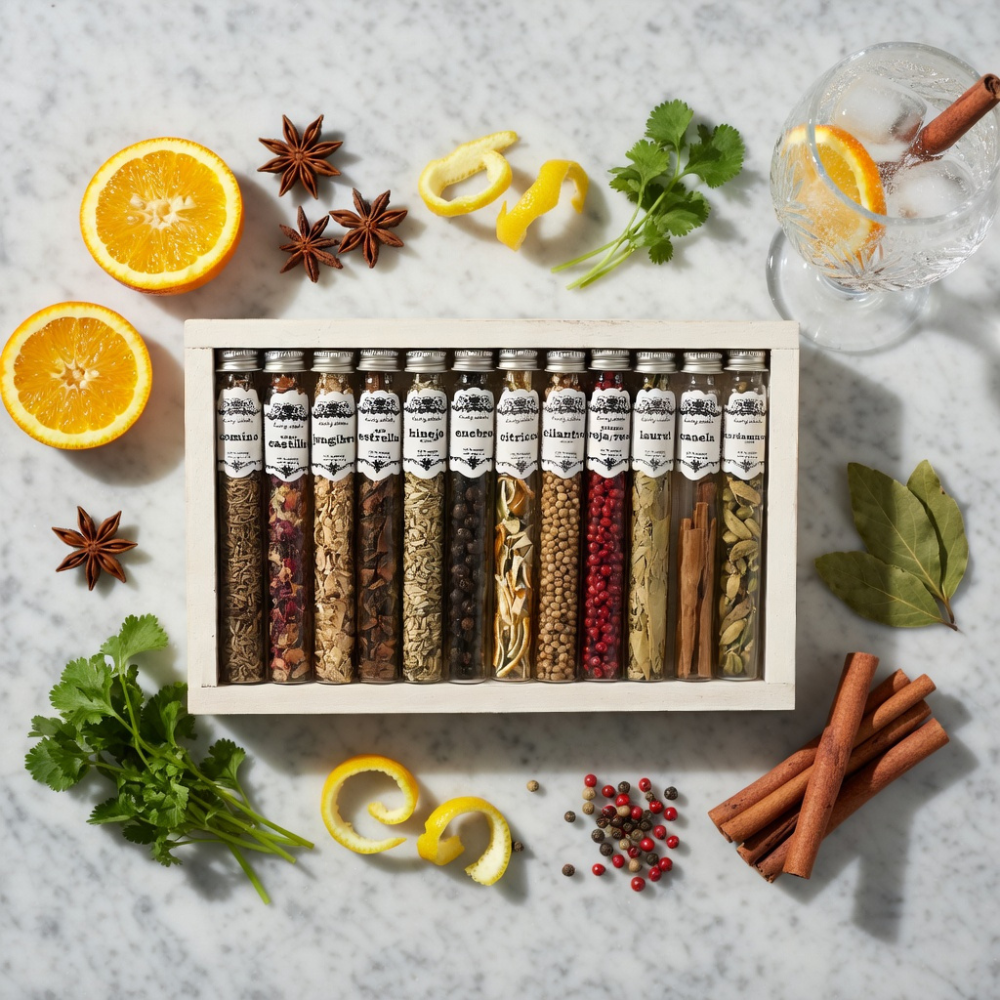 SALES DE COCTELERA - CAJA MADERA (12 TUBOS)