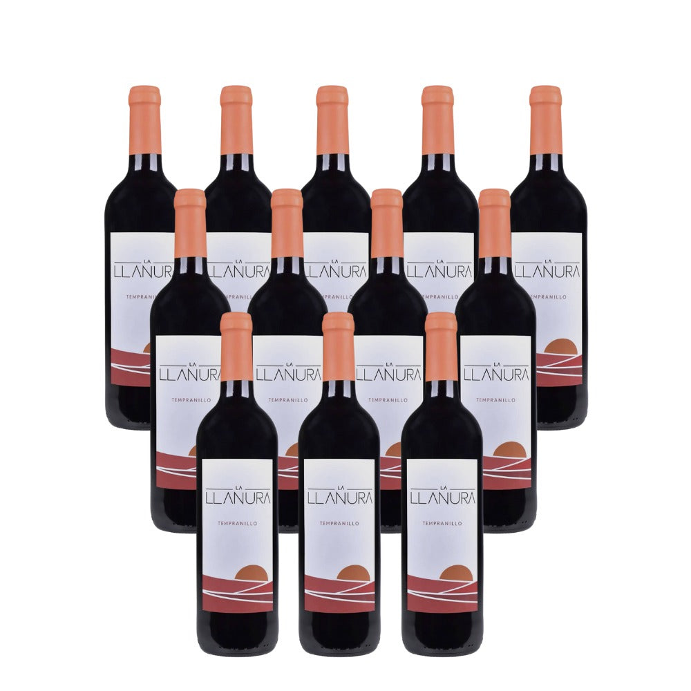 VINO TINTO LA LLANURA TEMPRANILLO 750 ML (12 PIEZAS)