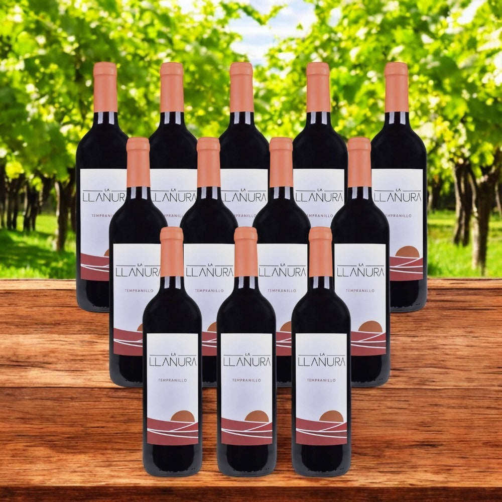 VINO TINTO LA LLANURA TEMPRANILLO 750 ML (12 PIEZAS)