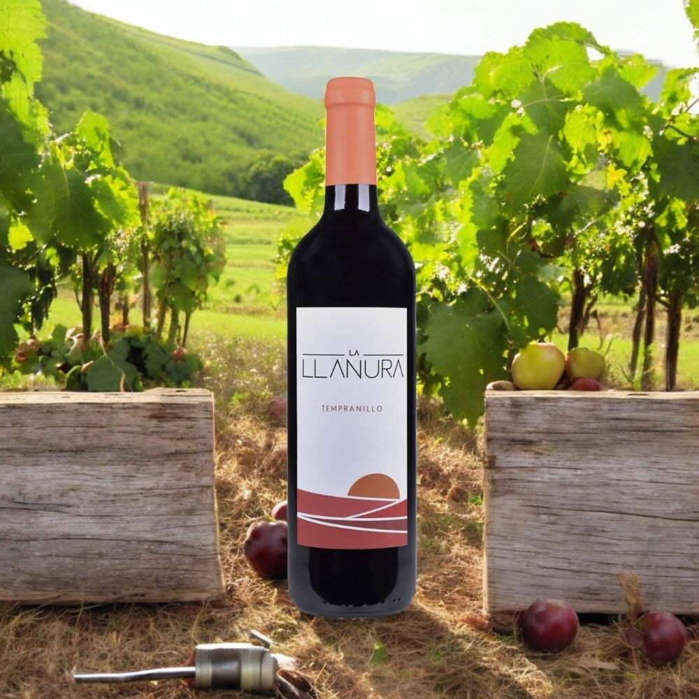 VINO TINTO LA LLANURA TEMPRANILLO 750 ML (6 PIEZAS)