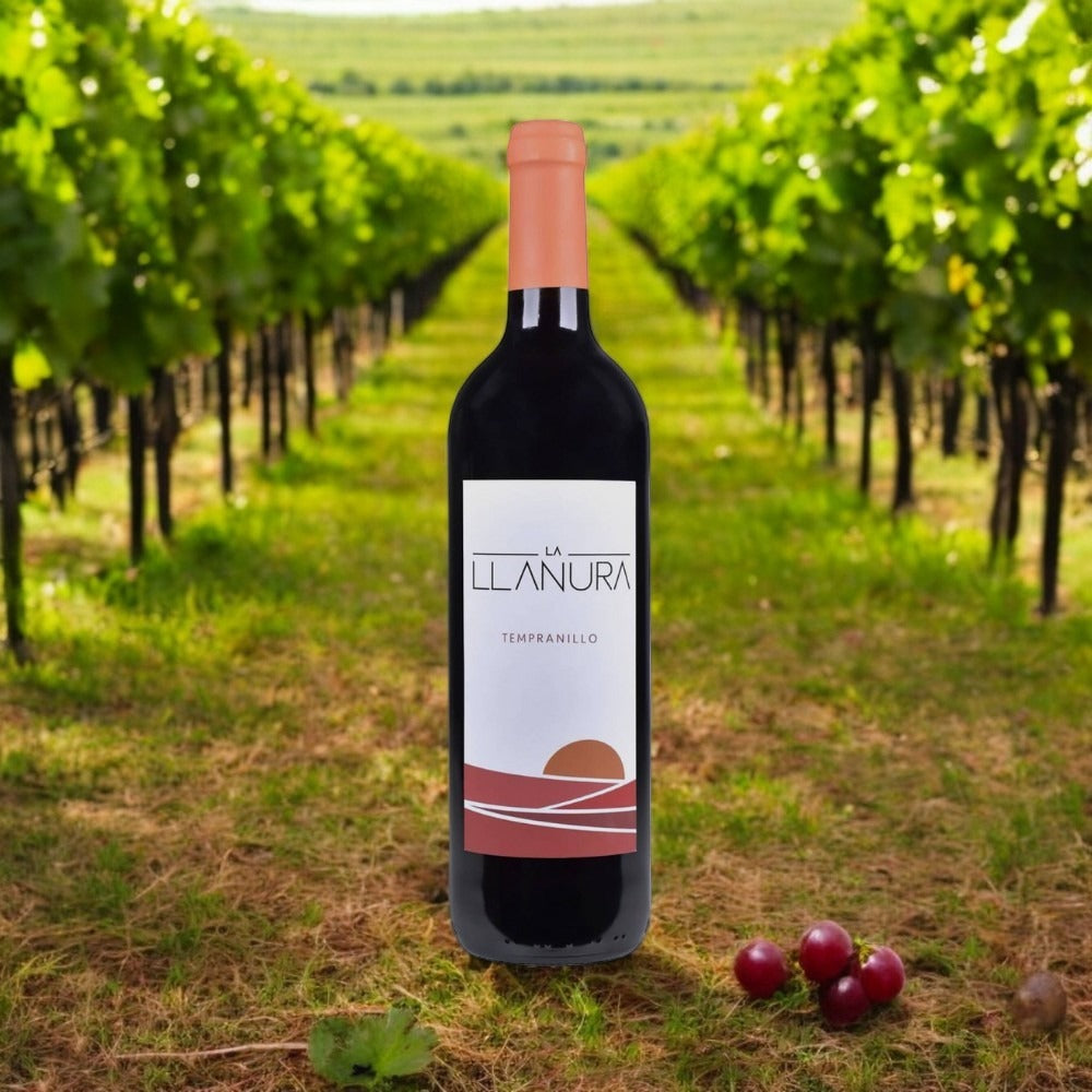 VINO TINTO LA LLANURA TEMPRANILLO 750 ML (6 PIEZAS)