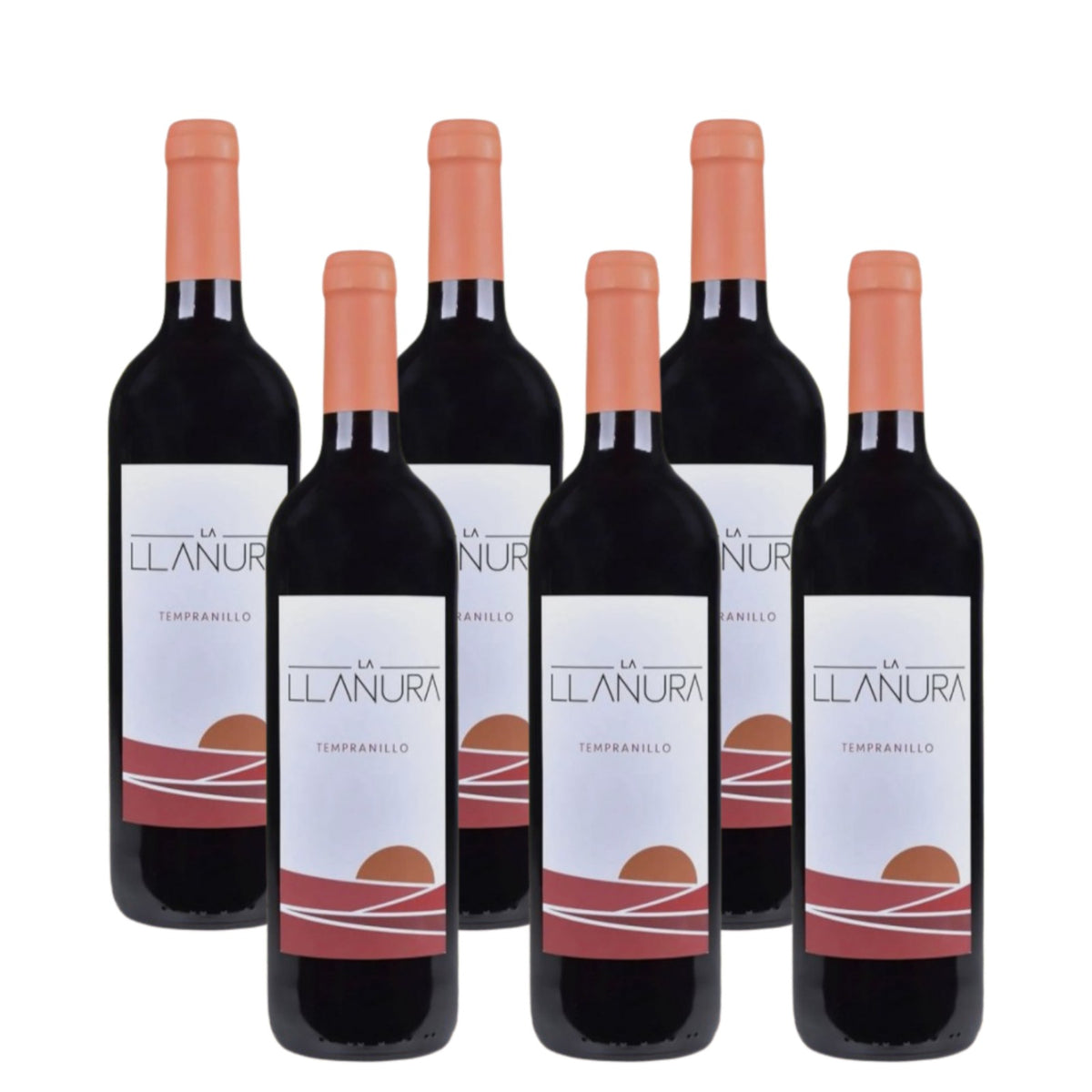 VINO TINTO LA LLANURA TEMPRANILLO 750 ML (6 PIEZAS)